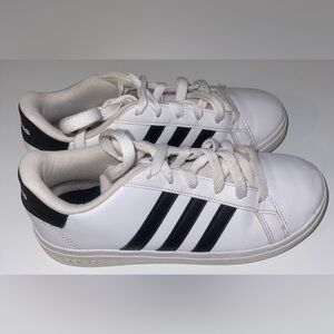 Adidas kids youth 3 Leather white black